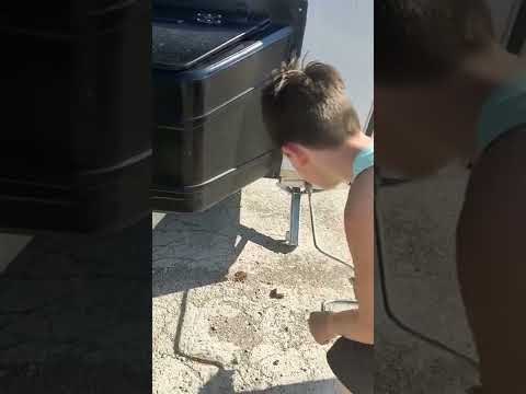 Karavan denge ayağını kaldırma islemi