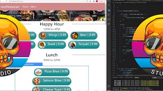 LOFI ART - React Restaurant Site - Styling Menu Page & Linking JSON Objects - Reactstrap - TimeLapse