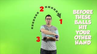 The Full Shower - 3 Ball Juggling Tricks For FREE - HD Slow-Motion
