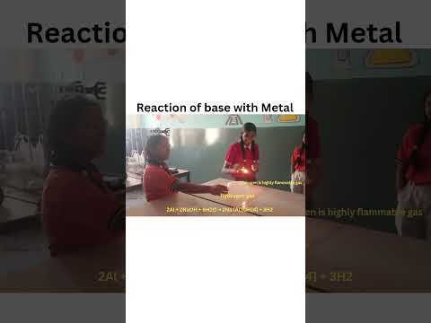 REACTION OF BASE WITH METAL  | HYDROGEN GAS TEST |