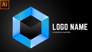 Adobe Illustrator CC || 3D Logo Design Tutorial  (Poly Cube)
