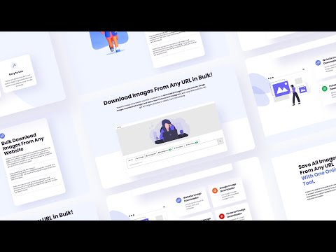 Part 2: Image Downloader Website Landing Page UIUX Design | Adobe XD Tutorial