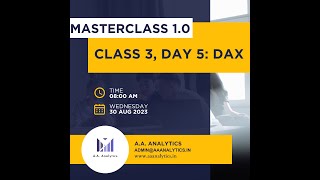 Power BI DAX - MASTERCLASS 1.0 Part 1