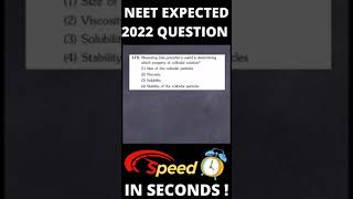 NEET 2022 Expected Chemistry Questions #shorts #answerkey #NEET#NEETSolutions#shorts