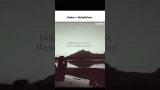 "Value Over Validation.."#SoulBlend #SelfWorth #shorts #SilentStandards  #SelfRespect #LuxuryMindse
