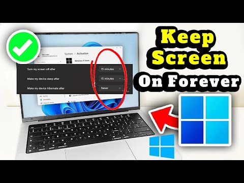 How to Stop Screen from Turning Off Automatically in Windows 10 | Keep Screen On Forever
