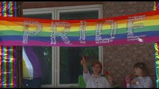 Murray neighborhood bands together for nonbinary teen after triple pride flag vandalism