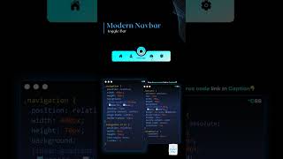 modern #navbar in #Html  #Css #Javascript #modern Navbar #learn #shortcuts #code with #shahmirifyy
