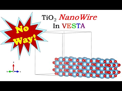 VESTA Software - Build TiO2 Nano Wire