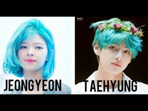 Jeongyeon (Twice) × V Taehyung (BTS) Moment