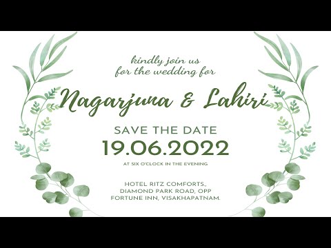 Wedding of  Nagarjuna and Lahiri