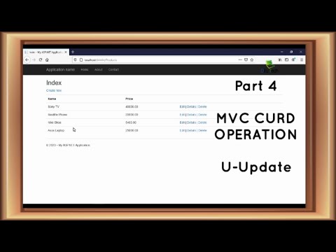 Part 4 (MVC CRUD Operation) Update