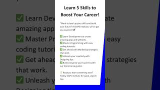 Introduction of CAPS INSTITUTE #onlinecourses #programmingcourses  #onlinebusiness