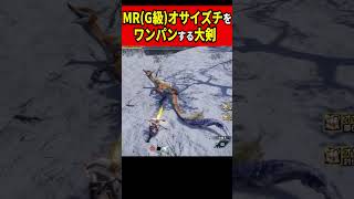 【2万超】MR(G級)オサイズチをワンパンする大剣【モンハンサンブレイク】【大剣】【Great Sword】＃shorts＃モンハン#mhrise #monsterhunter