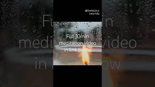 10-Min Rain on Window | Relaxing Rain Meditation for Mindfulness #Shorts #sleepmusic #meditation