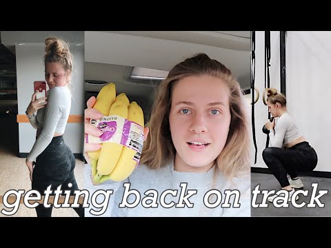 GET BACK ON TRACK WITH ME // Grocery haul // Lower body workout
