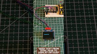 ESP32 Magic: Send Messages Wirelessly to OLED!    #ESP32 #OLEDDisplay #TechWithPi #IoTProjects #WiFi