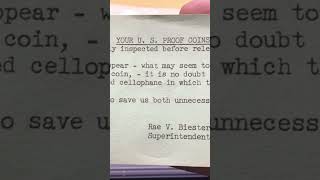 US MINT Says Don’t call US about your damaged Coins! 1958 Silver Proof set! #shorts