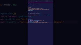 Toggle Text with javascript 🔥🧑‍💻 #shorts #short