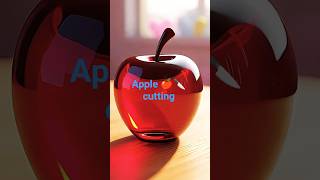 Stunning Macro Shot of a Glass Red Apple✨#Shorts#Shorts #MacroShot #GlassApple#SatisfyingVideo #ASMR