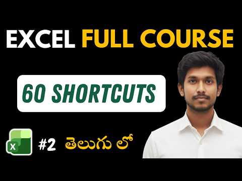 60 Excel Shortcuts to Save Time | Master Excel in Telugu