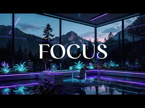 Study Lofi for Focus | Calm Neon Workspace