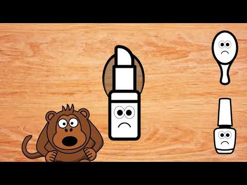 Wrong Wooden Slots With Crying Mom's Items - Coloring For Kids