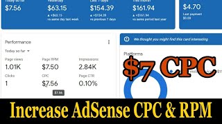 Boost AdSense CPC $7 (cost per click) high CPC AdSense 2026  #highcpc