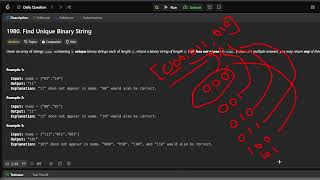 Find Unique Binary String #day21