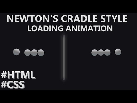 Newton's Cradle Animation | Exploring Physics with HTML & CSS