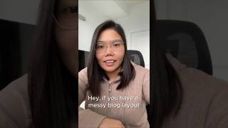 Messy blog layout= lost readers! #smallbusinesstips #ecommercetips #webdesign #webdesigntips