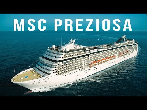 BEST CRUISE SHIPS IN THE WORLD. MSC PREZIOSA Cruise Ship Tour. DJI Mavic drone aerial footage.