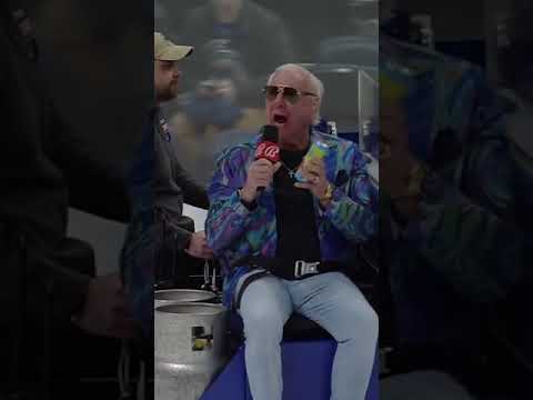 Ric Flair Rides Zamboni @ Columbus Blue Jackets Game #hockey #nhl #nhlplayoffs #ricflair #natureboy