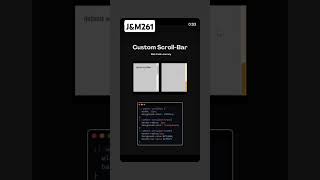Custom Scrollbar Using HTML & CSS 🖱️ | Stylish & Smooth Scrollbar Design #scrollbar #cssfilters