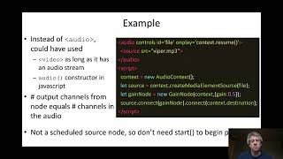 Loading playing and recording audio in the Web Audio API