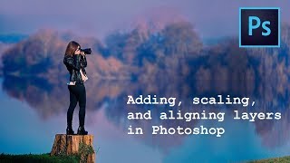 Adobe Photoshop Beginner Tutorial in Urdu/Hindi -  Adding, scaling, and aligning layers