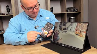 Arzopa Portable Monitor 15 6'' FHD HDR 1080p