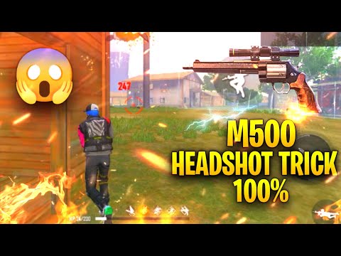 m500 headshot trick || m500 one tap headshot trick || NOBITA GAMING YT