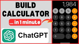 Build a Calculator App in 1 Minute using ChatGPT #OpenAi #ChatGPT