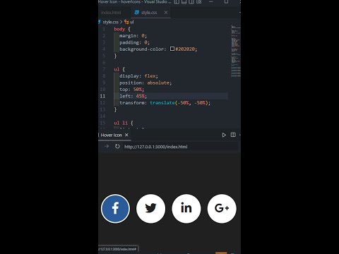 How to create hover effect in css | hover Icon animation  #shorts #code #css #htmlcss