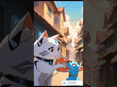 Cat Uses AI Robot to Help Dog Friend | Cute Animal Animation | AI & Pet Friendship Story