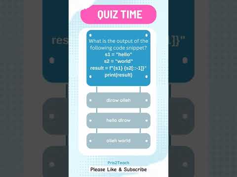 Python Quiz #programming #trending #shorts #viral #pythonquiz