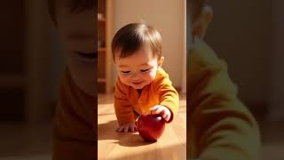 🍎🥳😋cout#CuteLoop  #BabyMoments  #SoftVibes  #WarmColors  #EndlessReach  #LoopingJoy  #WholesomeMo