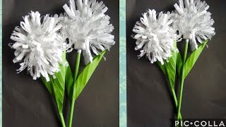 DIY:Tissue paper Flower!!!How to make Tissue paper Flower Tutorial!!!