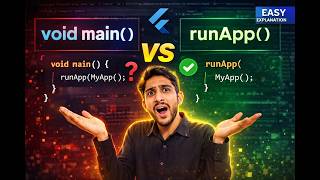 Flutter Tutorial: runApp() vs void main() | flutter tutorial