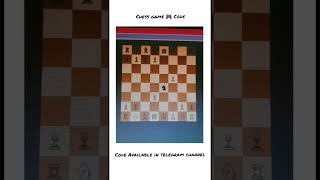 chess game 🎮 output #codingin17  #html  #chessgame #game #shorts
