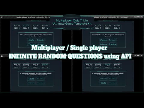 Multiplayer Quiz Trivia Game With Random Endless Questions from API -  Unreal Engine