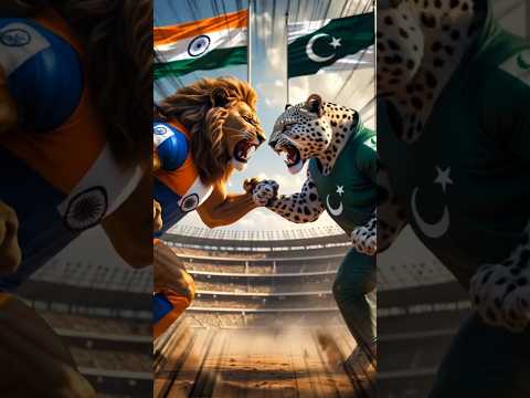 🇮🇳 Bharat Ka Sher vs 🇵🇰 Pakistan Ka Snow Leopard 🐅 |Aaj Ka Fight Sabko Shock Kar Dega! 💥#animals #ai