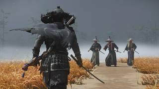 Ghost of tsushima | Best Smart Stealth & Aggressive Combat Gameplay 😱 | Black Ghost (Lethal+)