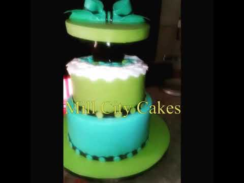 Baby shower cake #cakes #nutellacake #monkeycake #monkey #green #blue #fondantcakes #ilovecakes #Mil